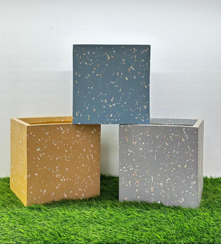 Ceramic Fibre Square Pot 25X25X25