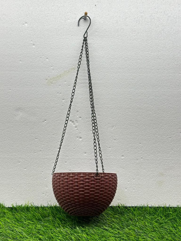 Chlorophytum Comosum Hanging Pot 16.5/10.2 #165 Brown